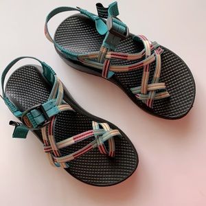 Chaco Z/Cloud X2 triple straps in Line Hang Teal